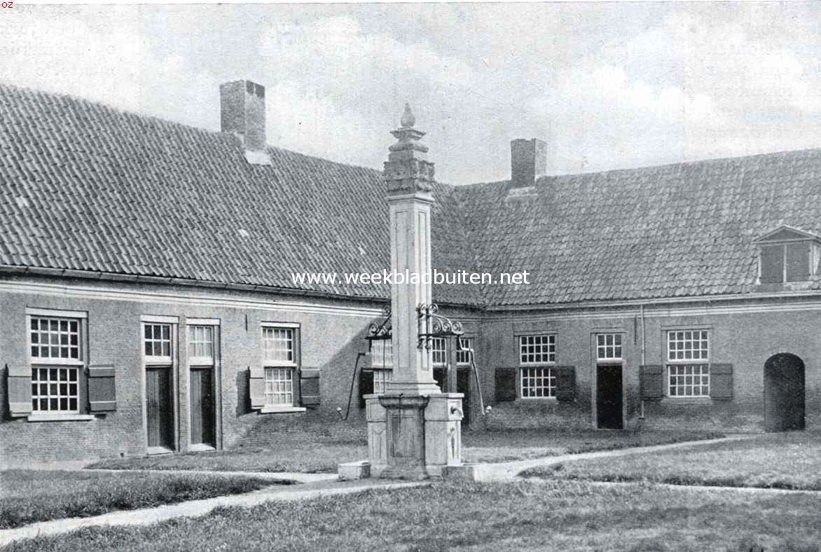 Hoek van het plein van het Oude-Vrouwenhuis of St. Paulushofje te Etten (1681)
