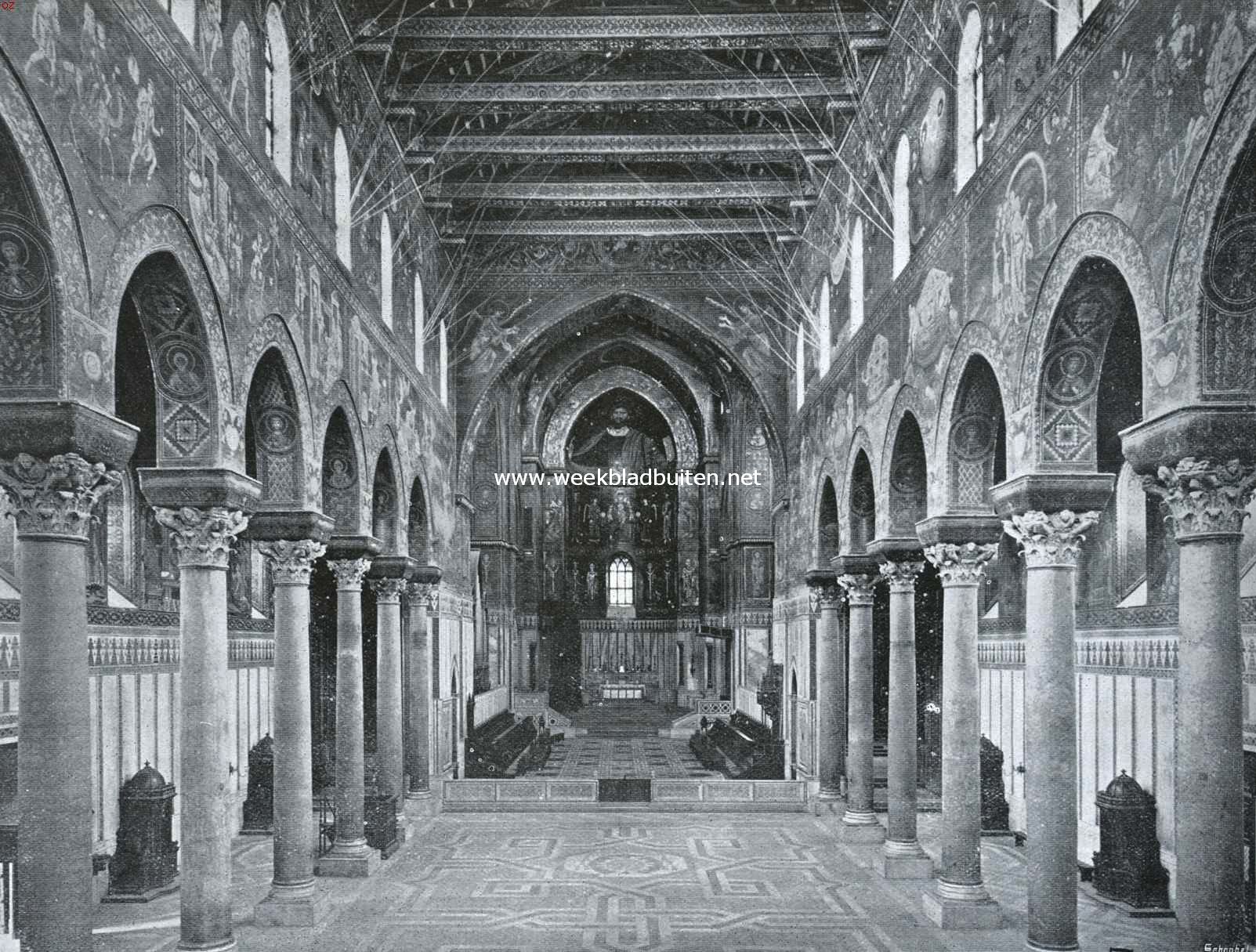 De schatten van Monreale. In de kathedraal van Monreale