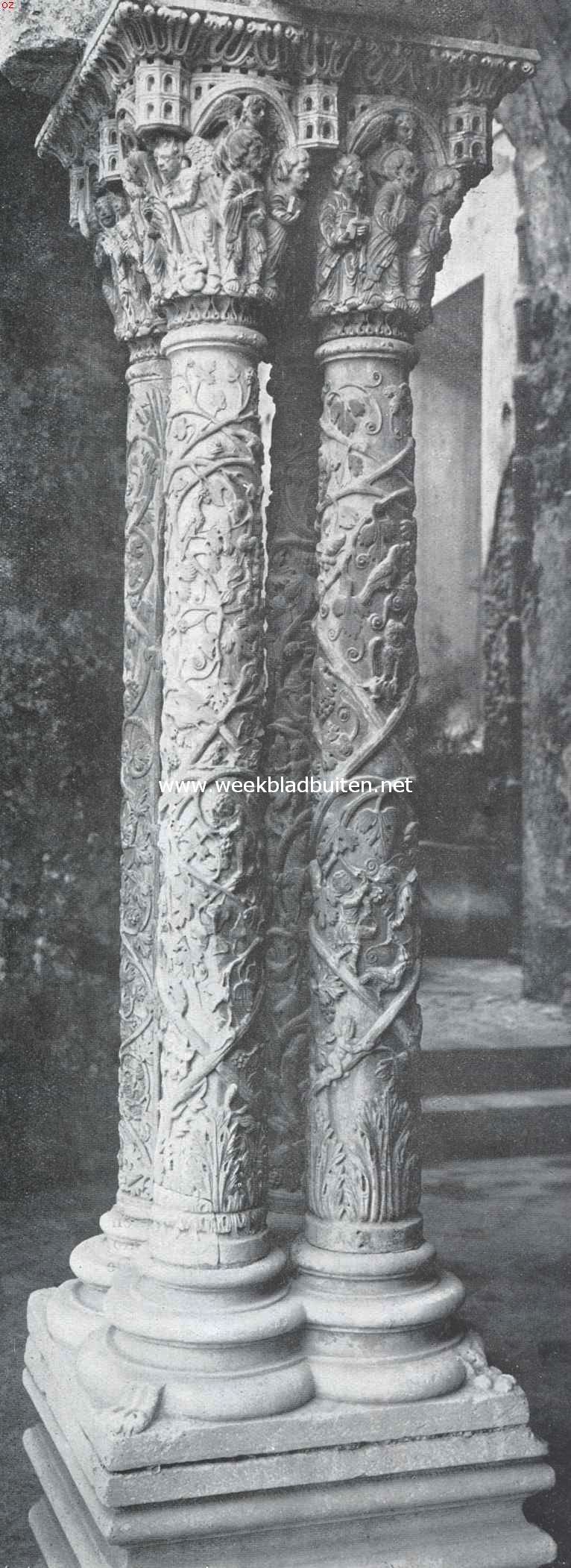 De schatten van Monreale. Hoekpilaster van den kloostergang te Monreale