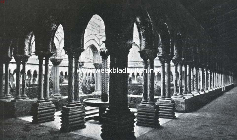 De schatten van Monreale. Kloostergang van den dom te Monreale