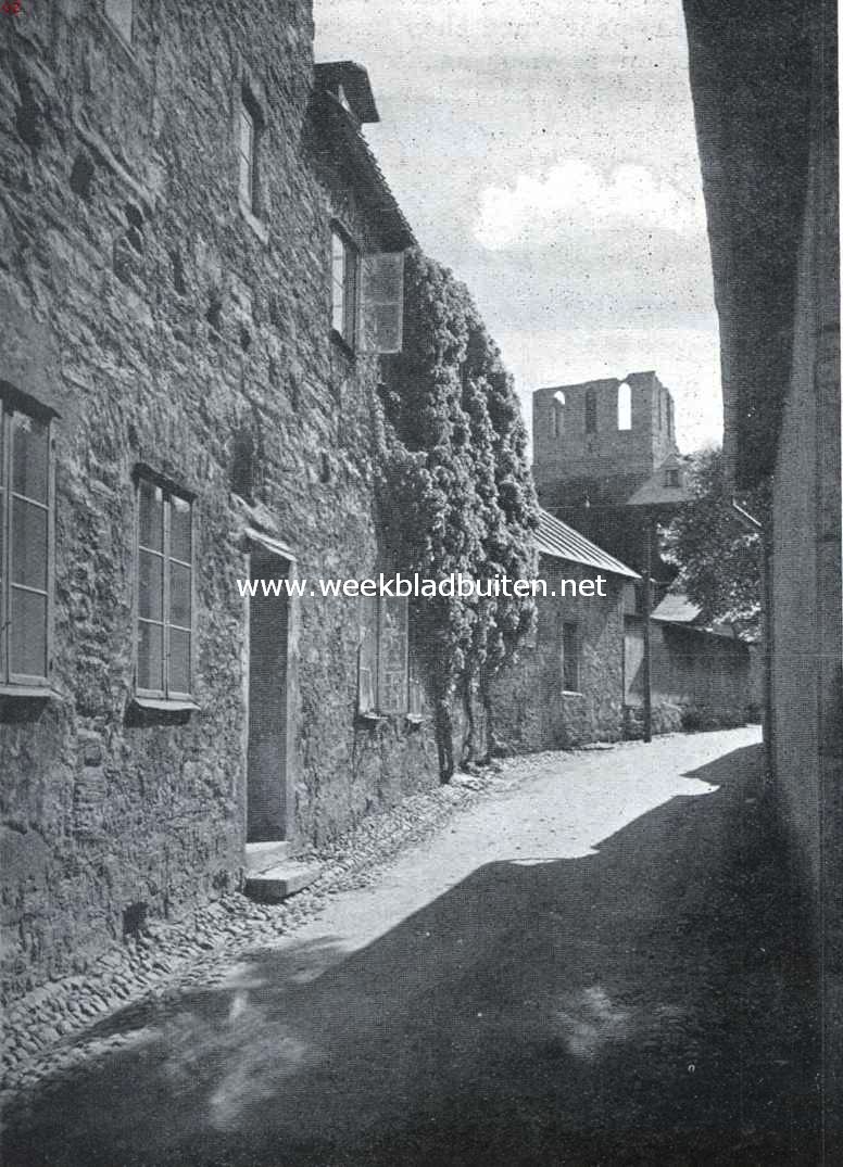 Wisby, de oude Hanzestad. Oud straatje te Wisby