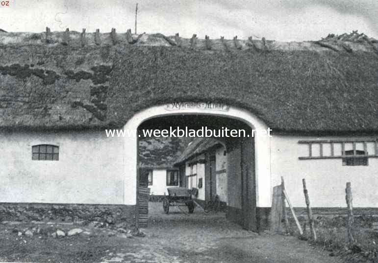 Deensche verscheidenheden. Toegangspoort van een oude hofstede (uit 1829), genoemd naar een Hollandschen voorvader 
