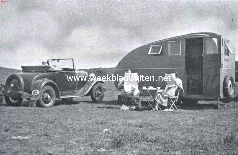 Moderne woonwagens. Middagrust
