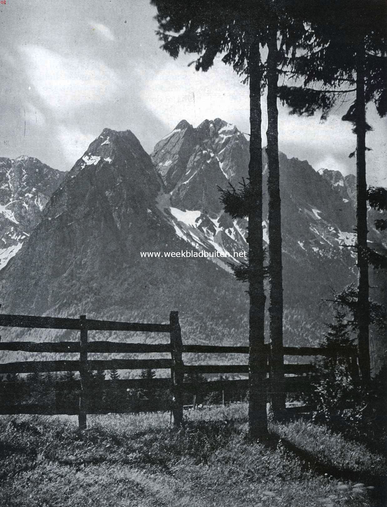Het Wetterstein-gebergte bij Garmisch-Partenkirchen