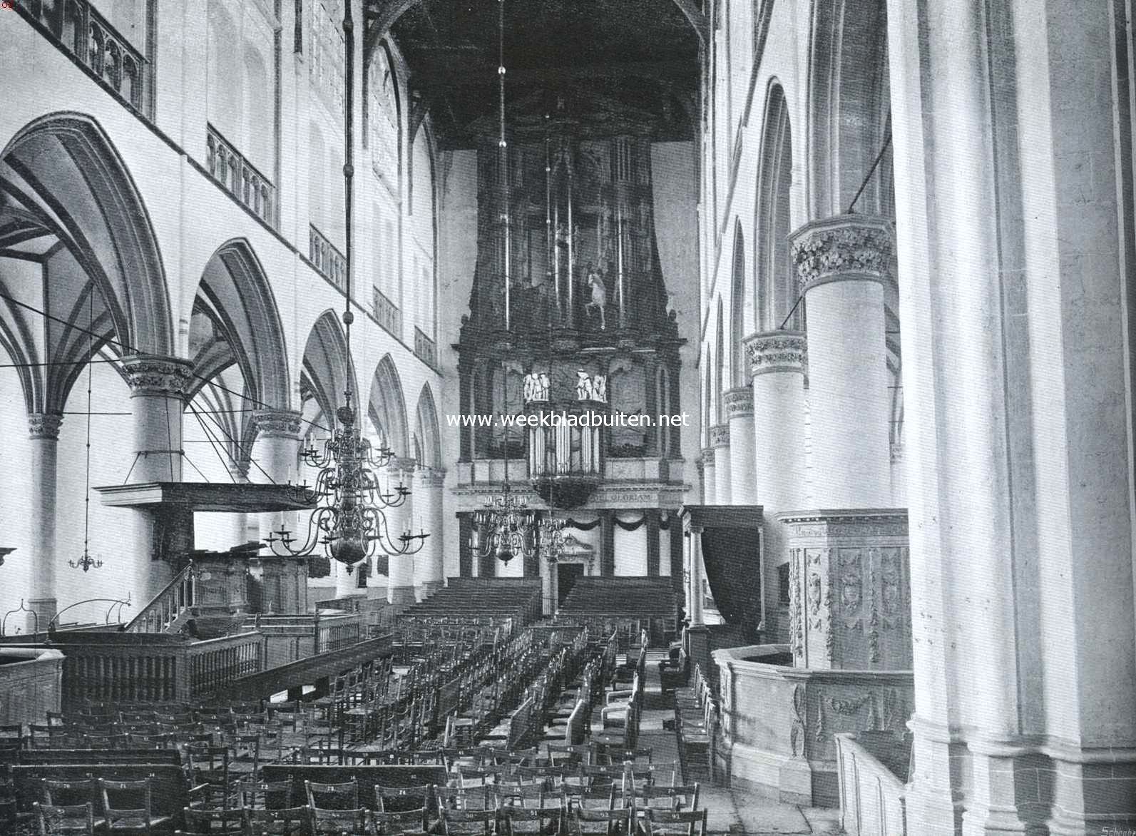 Een schoone kerk in verval. Interieur van de Groote Kerk te Alkmaar
