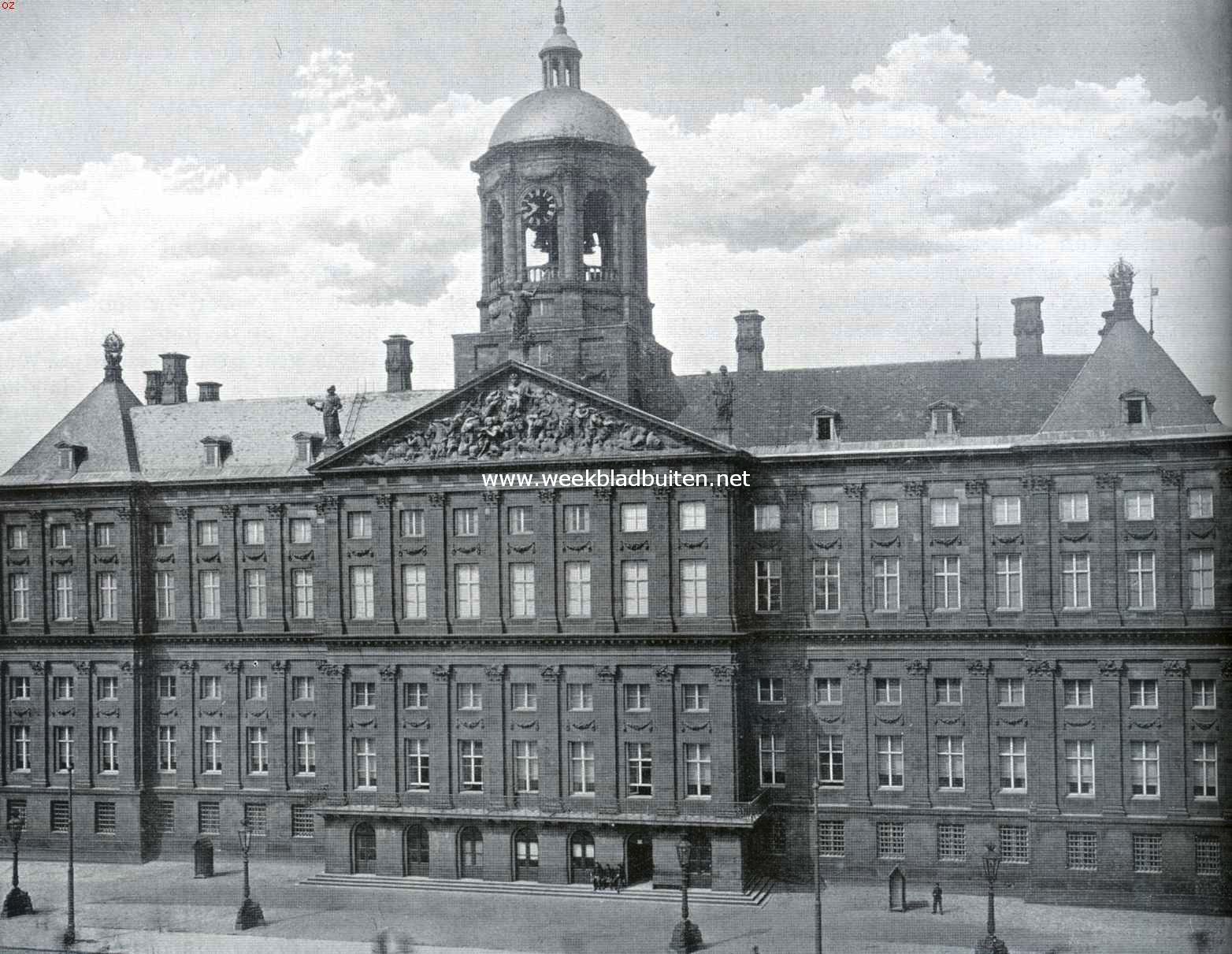 Nederlandsche stadhuizen. De voorgevel van het vroegere Stadhuis van Amsterdam