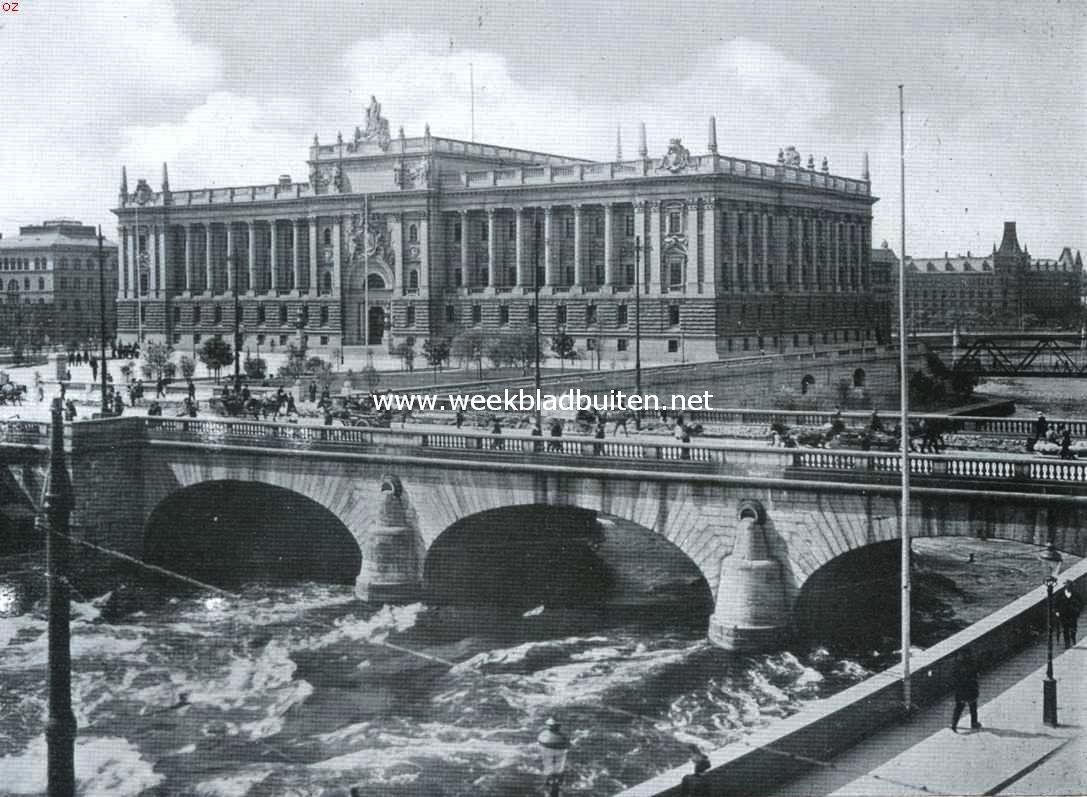 Stockholm. Het Rijksdaggebouw op Helgelandsholmen te Stockholm