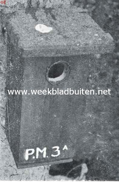 Een nieuw type nestkasten. De nestkast van buiten gezien