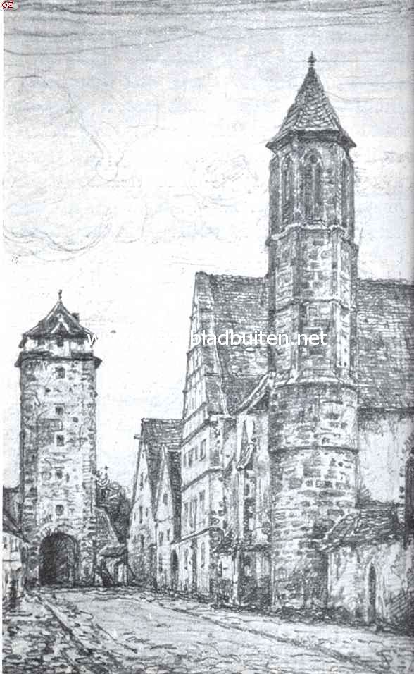 Rothenburg ob der Tauber. De Spital- of H. Geestkerk