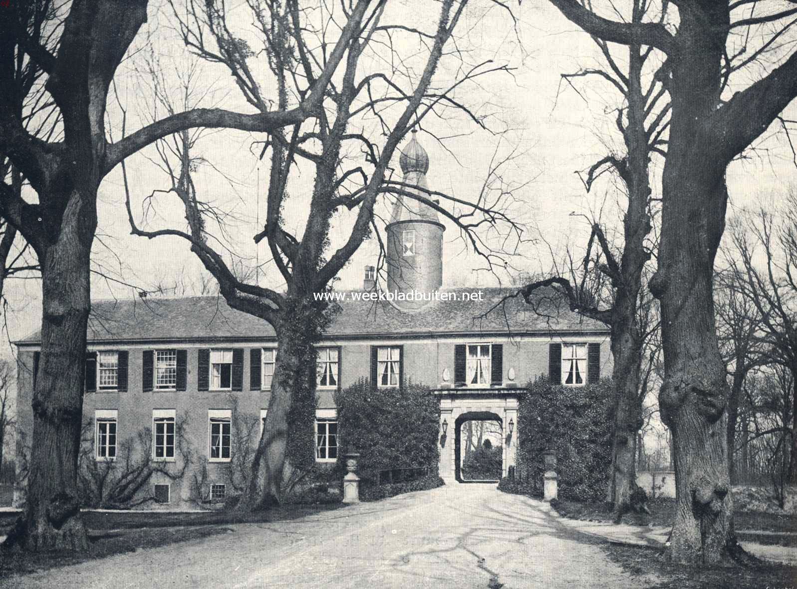 Het kasteel Marquette (voorzijde), rechts heeft een rondeel gestaan