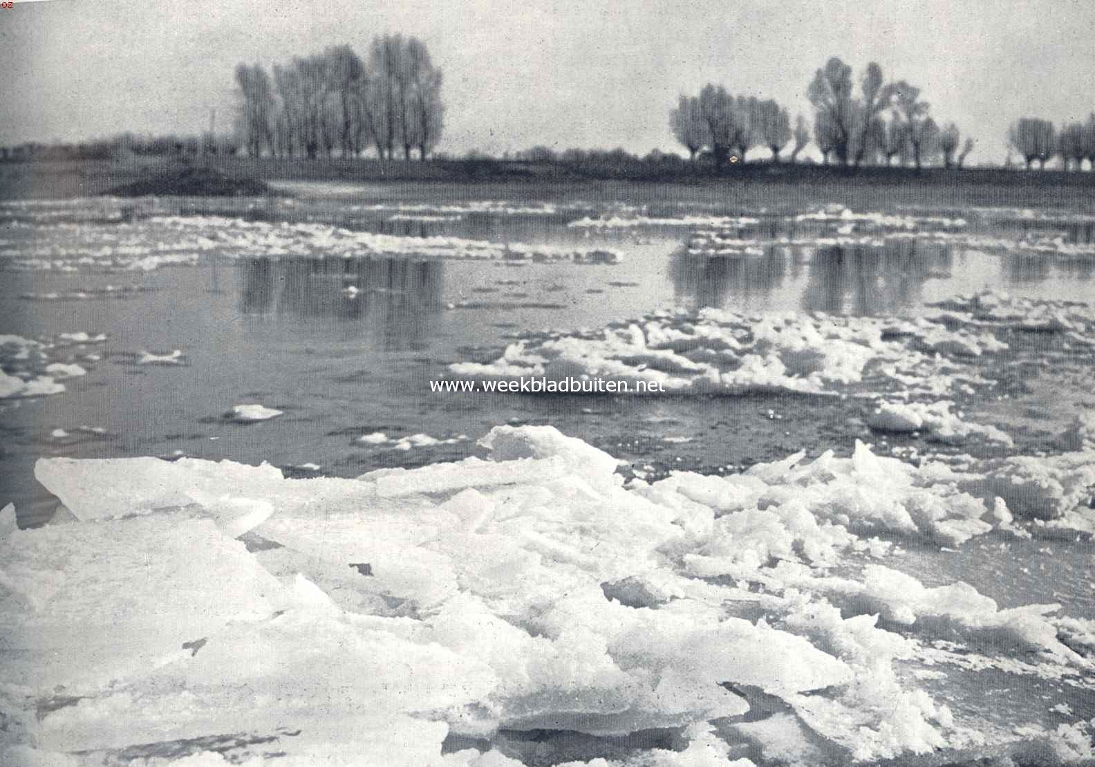 Wat wij dezen winter nog niet gezien hebben: drijfijs op onze groote rivieren