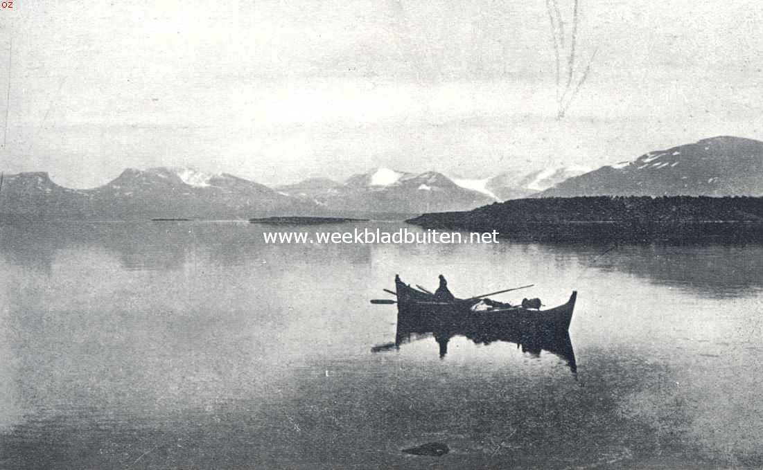 Het meer Tornetrsk bij Abisko