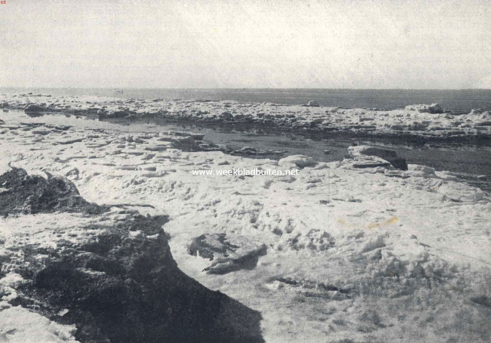 Ijsbarrire aan de Noordzeekust