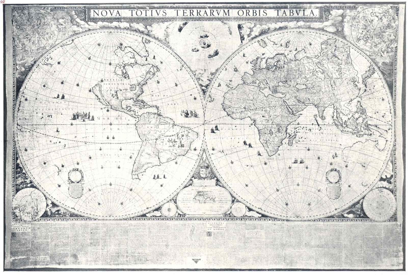 De groote wandwereldkaart van Joan Blaeu uit 1648