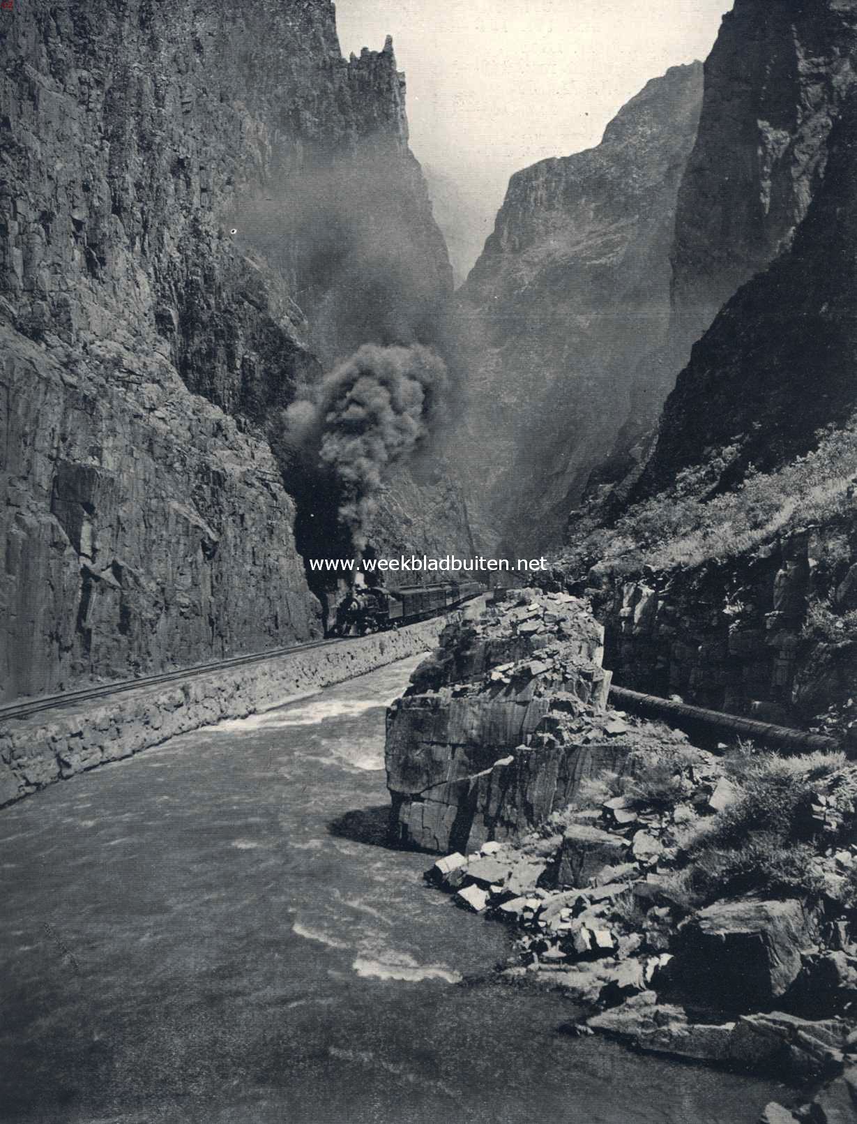 De Royal Gorge Canyon in den staat Colorado, V.S. v. N. A.