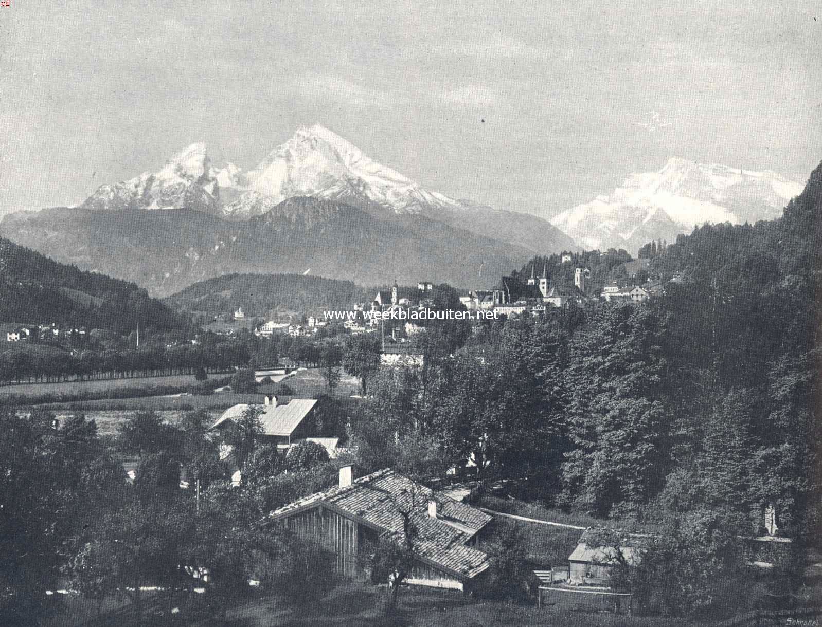 De Almbachklamm bij Berchtesgaden. Berchtesgaden