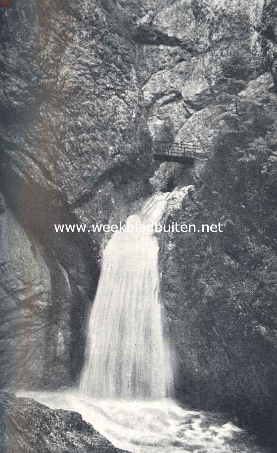 Waterval in de Almbachklamm bij Berchtesgaden