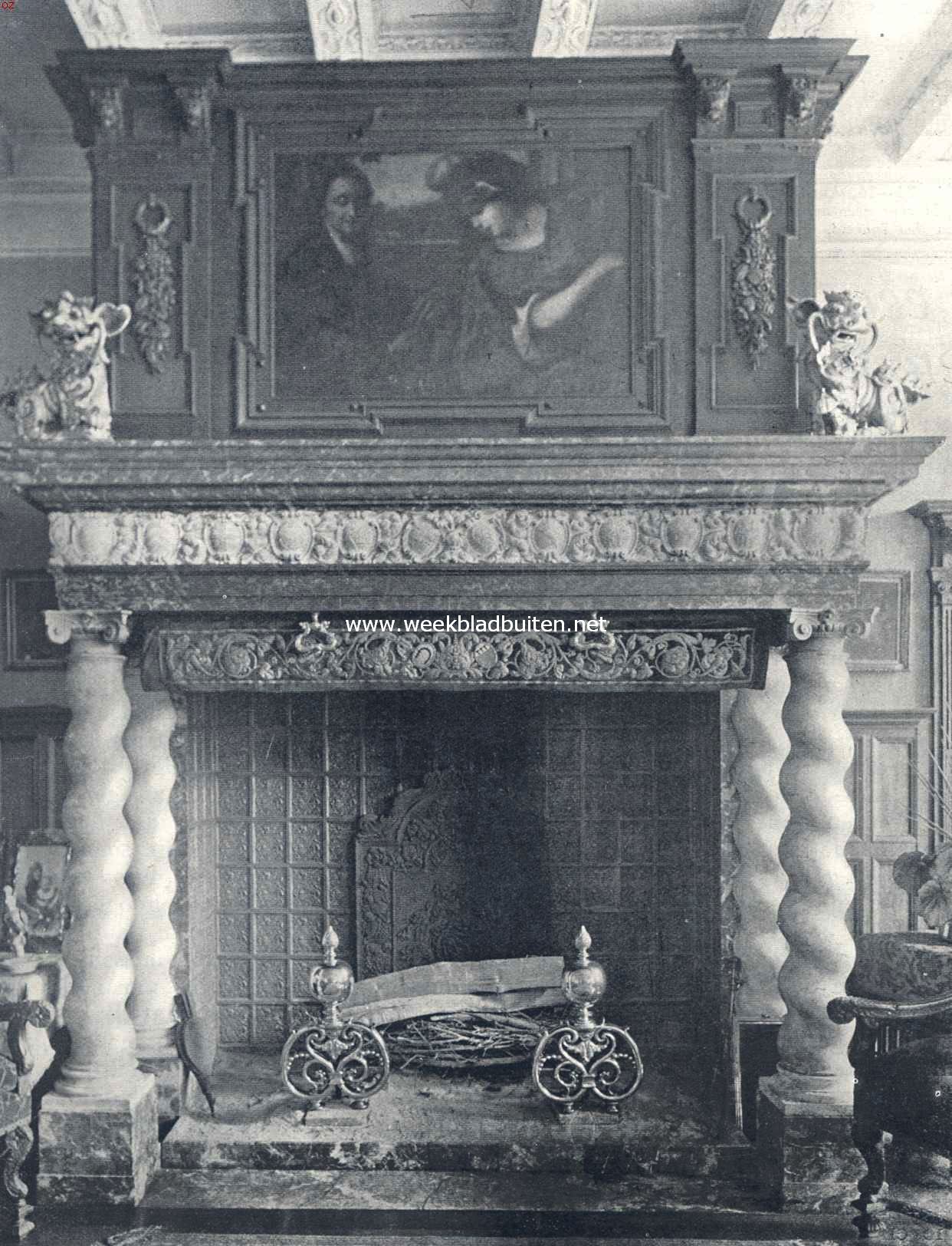 Schouw in den salon van het kasteel Mheer (bij het artikel: 