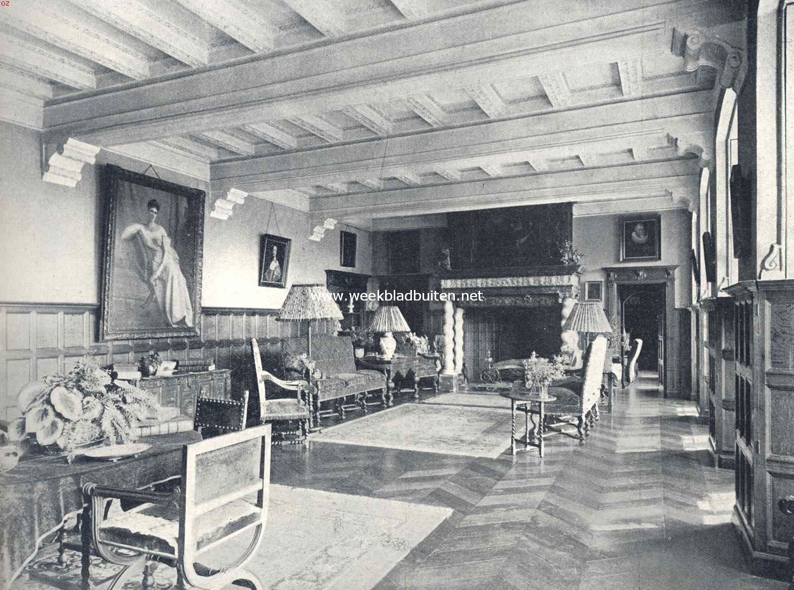Salon in kasteel Mheer