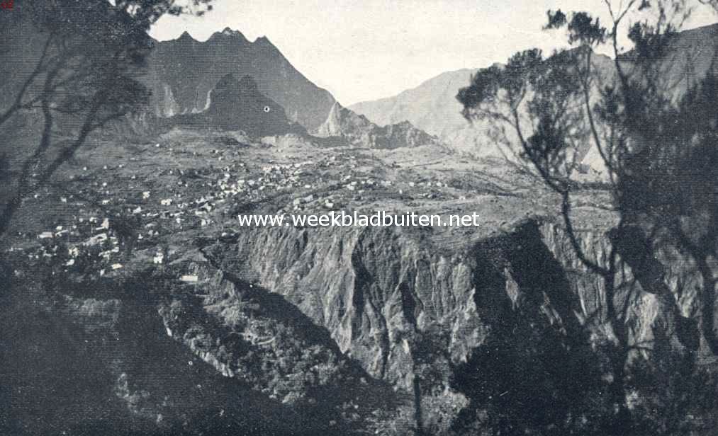 Cilaos, gezien van den Piton de Neige
