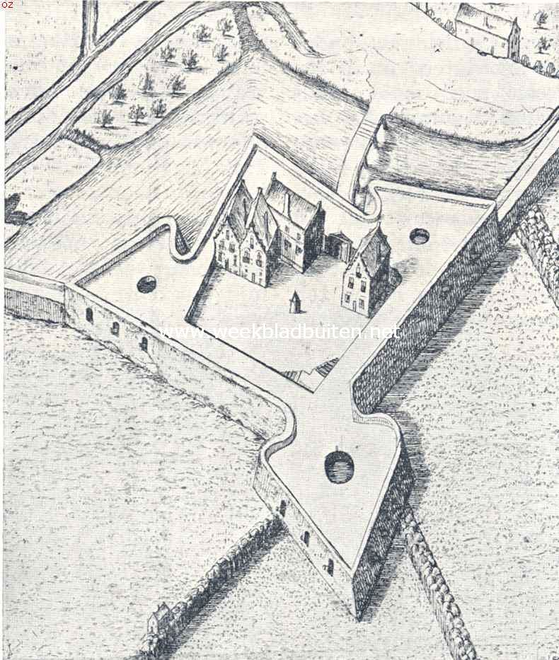 Het Fort Rammekens of Zeeburg. Rammekens omstreeks het midden der 17e eeuw