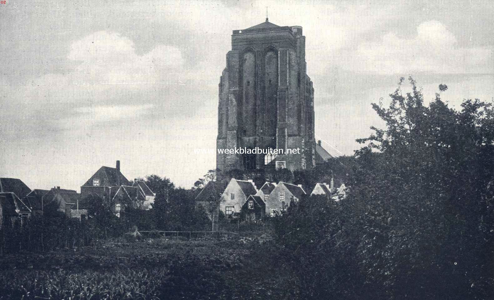 Zierikzee. De Sint Lievensmonstertoren te Zierikzee, van het Westen gezien