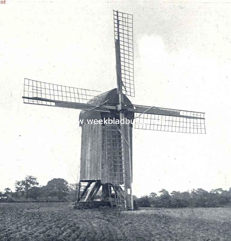 Molens. Standerdmolen bij Mussel (Gr.)