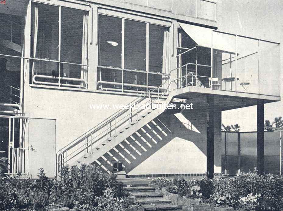 Dtail van een huis aan de Kralingsche Plas bij Rotterdam (Architecten Brinkman en van der Vlugt)